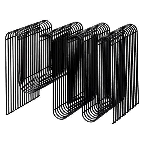 Buy AYTM Curva Magazine rack Black online Peeq