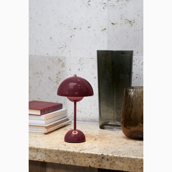 Buy &Tradition Flowerpot VP9 Portable lamp Dark plum online - Peeq