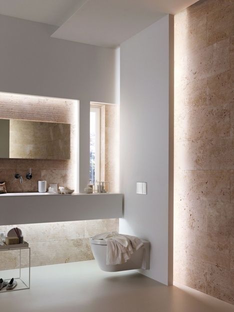 Indirect light bathroom